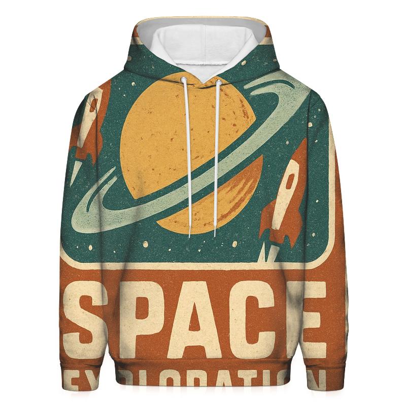 Retro Planetary Travel Stamp hoodies fashion