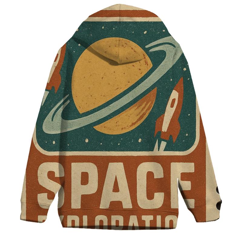 Retro Planetary Travel Stamp hoodies fashion