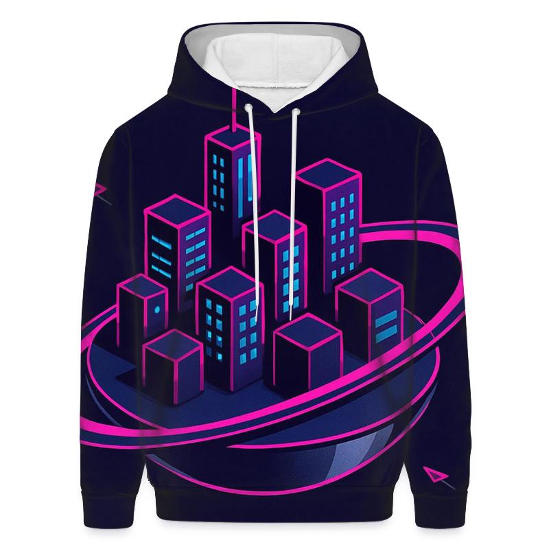 Chrome Satellite City graphic hoodies