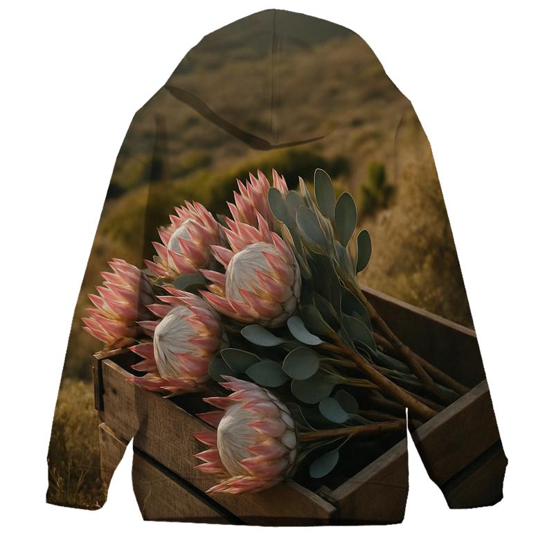 Protea Harvest In South African Hills pullover hoodies