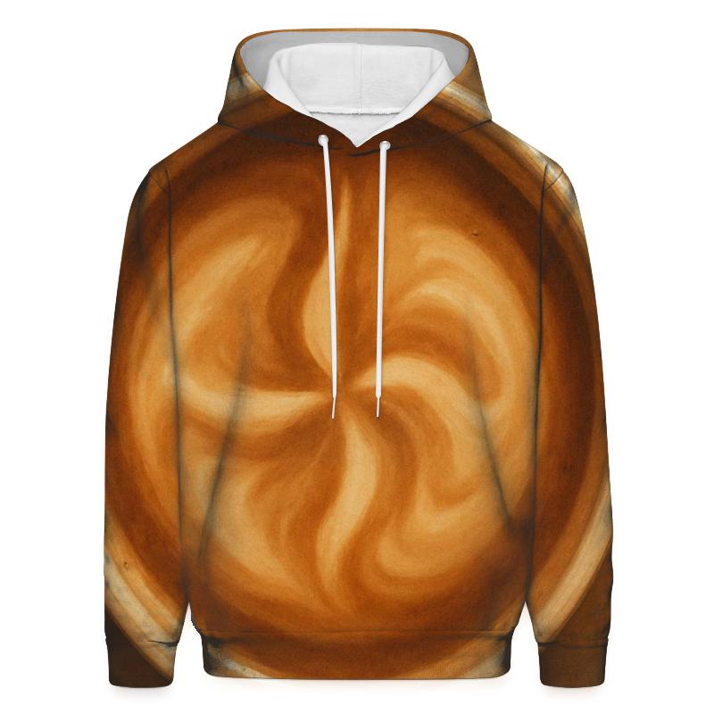 Cream Swirl Compass zip-up hoodies