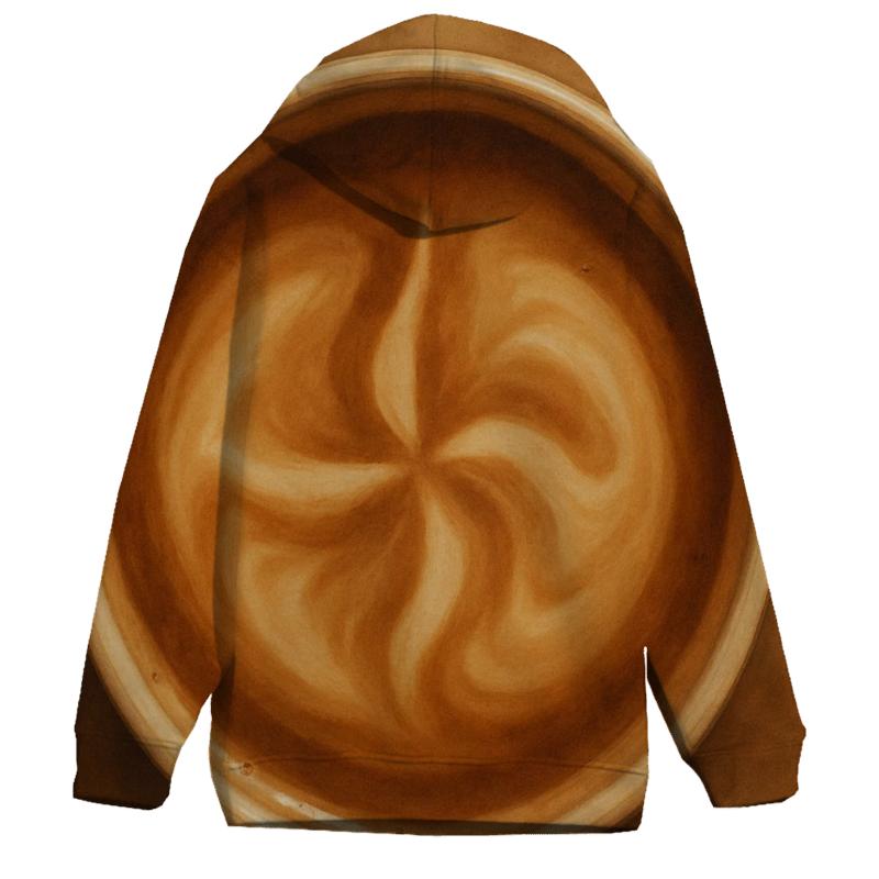 Cream Swirl Compass zip-up hoodies
