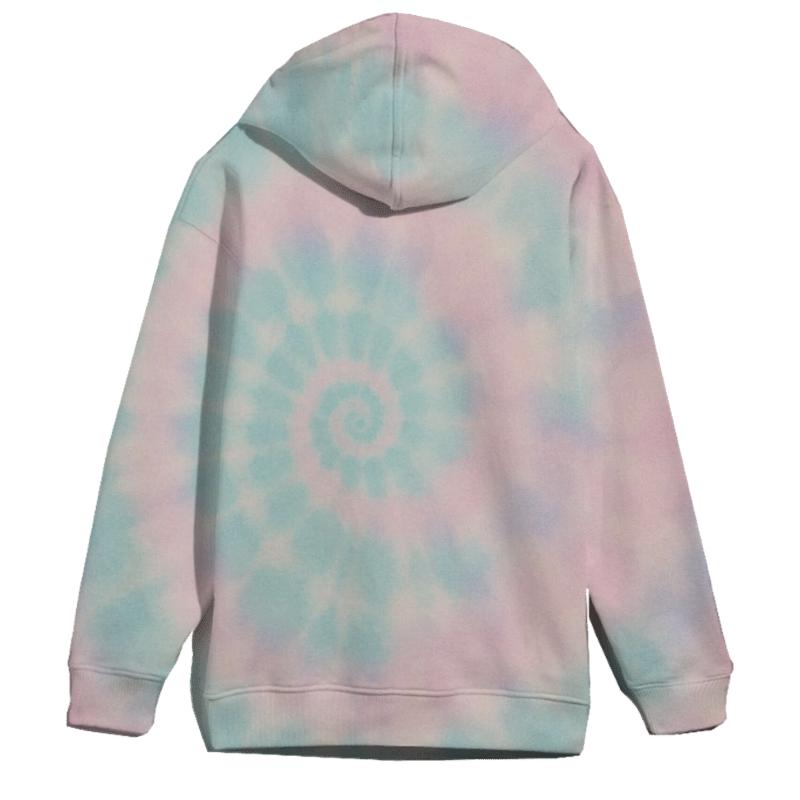 Pastel Overdye Cloud Spiral heavyweight hoodies