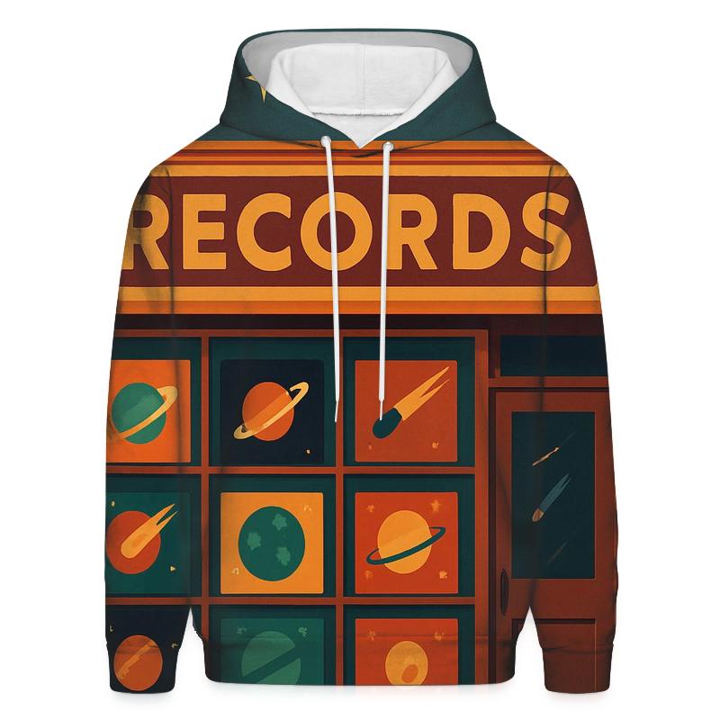 Stellar Record Shop Front pullover hoodies