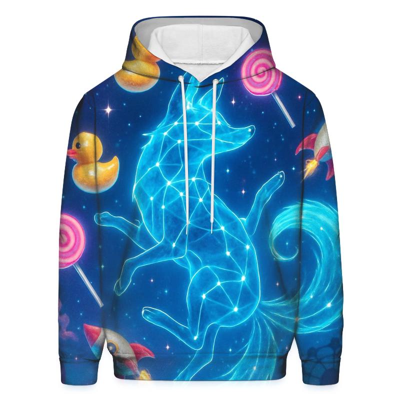 Constellation Carnival Fox zip-up hoodies