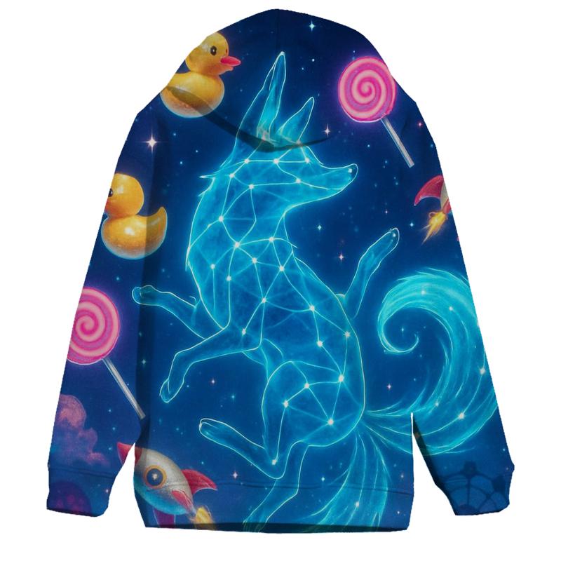 Constellation Carnival Fox zip-up hoodies