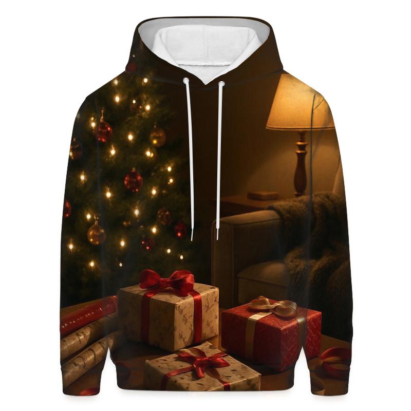Midnight Gift Wrap And Twinkling Tree hoodie trends