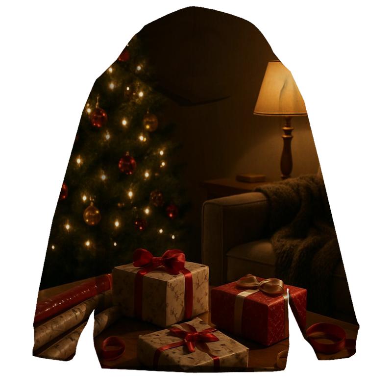 Midnight Gift Wrap And Twinkling Tree hoodie trends