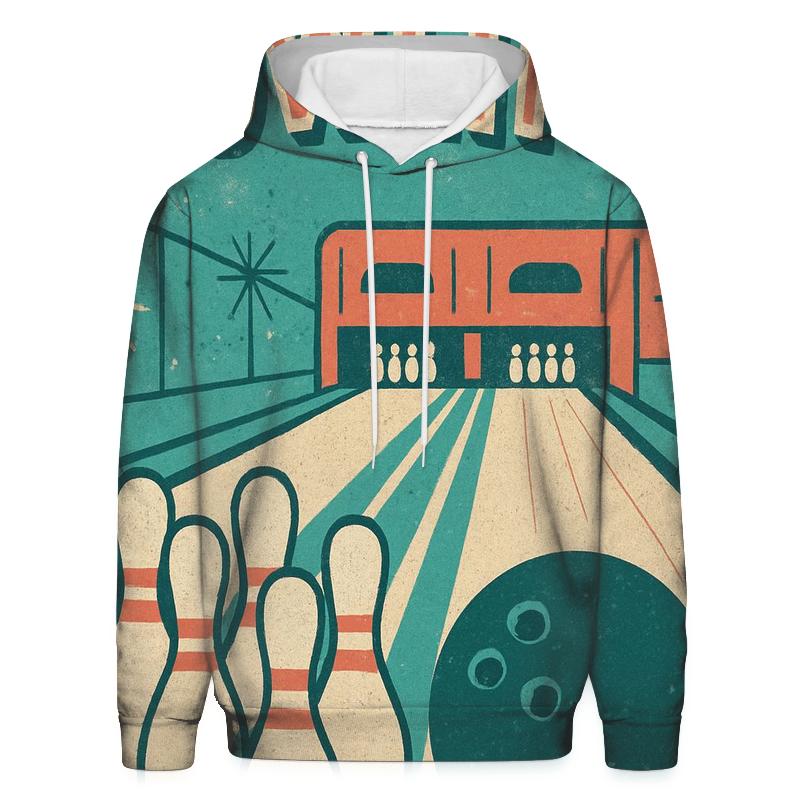 Retro Bowling Alley League Night hoodies fashion