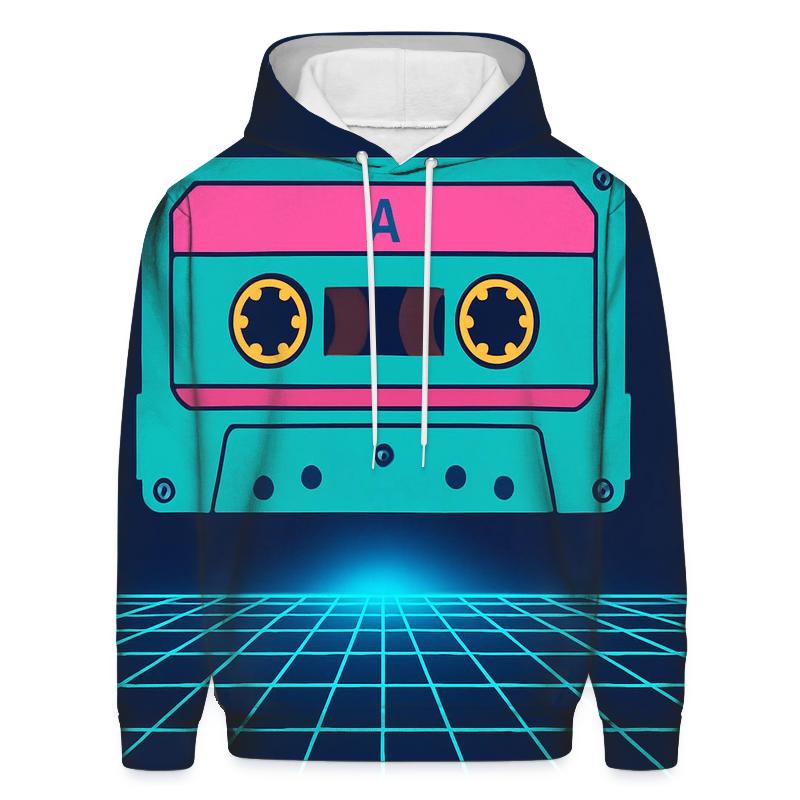 Starlight Cassette Grid zip-up hoodies
