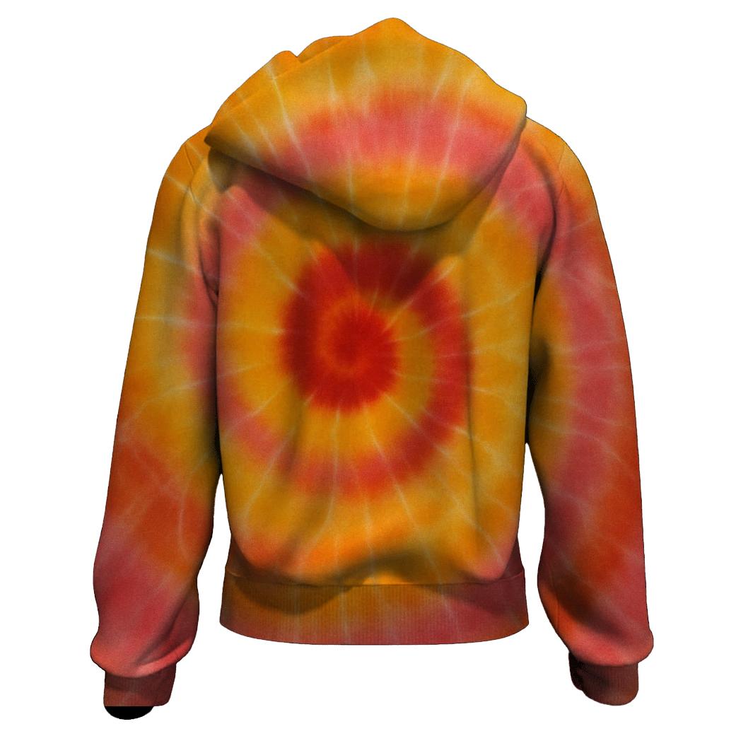 Solar Flare Spiral Bullseye custom hoodies