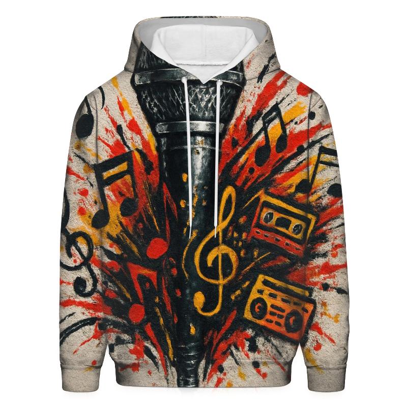 Street Mic Graffiti Burst hoodie styles