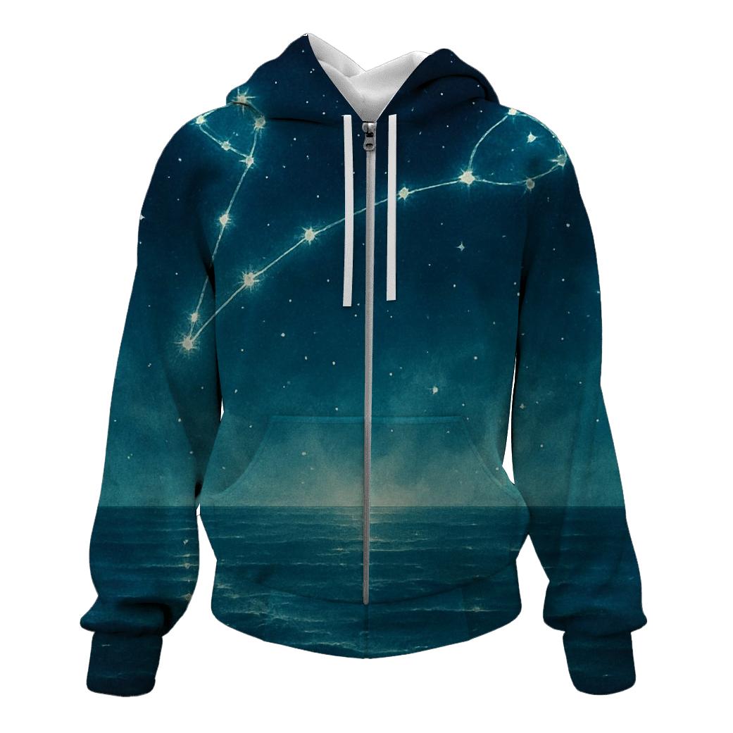 Luminous Pisces Tidal Constellation custom hoodies