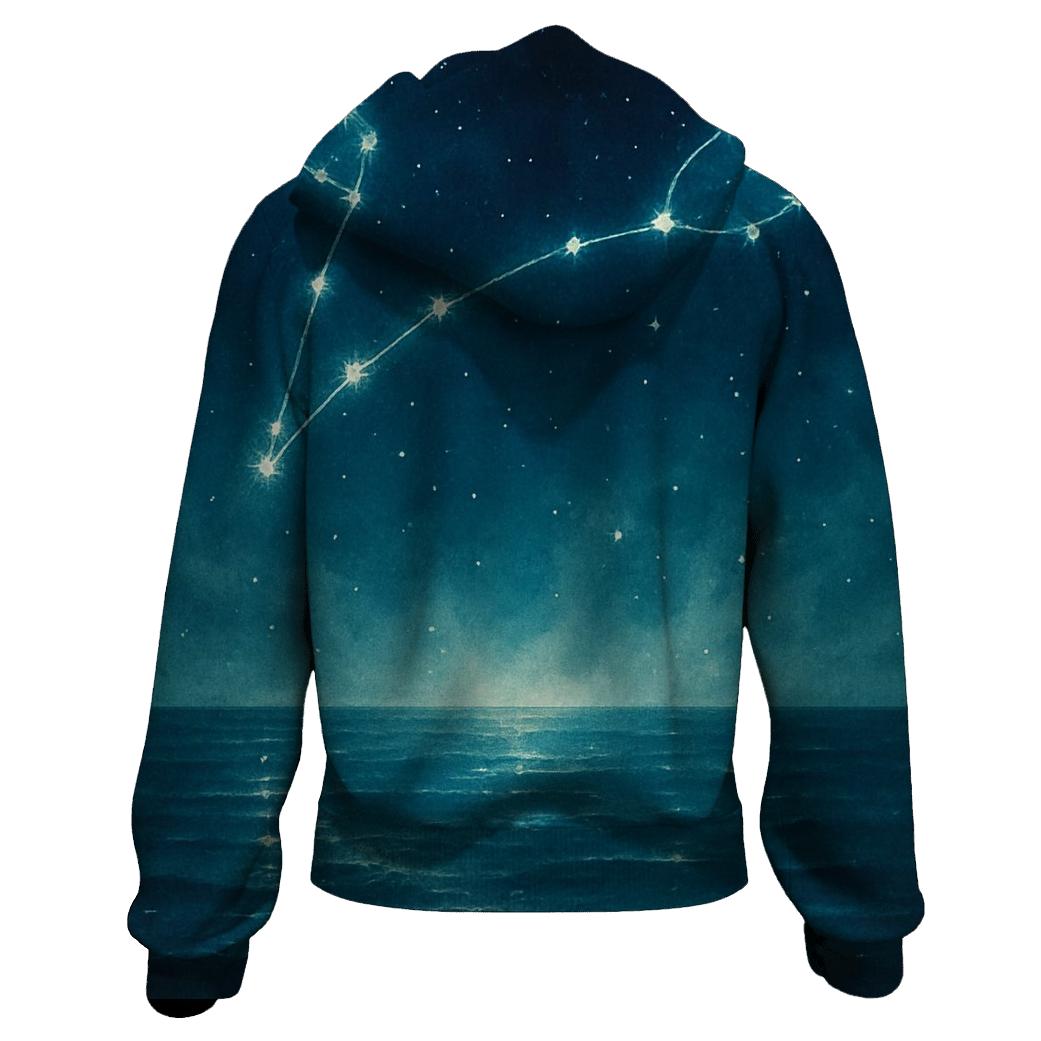 Luminous Pisces Tidal Constellation custom hoodies