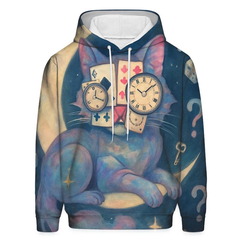 Shuffle Faced Mooncat heavyweight hoodies