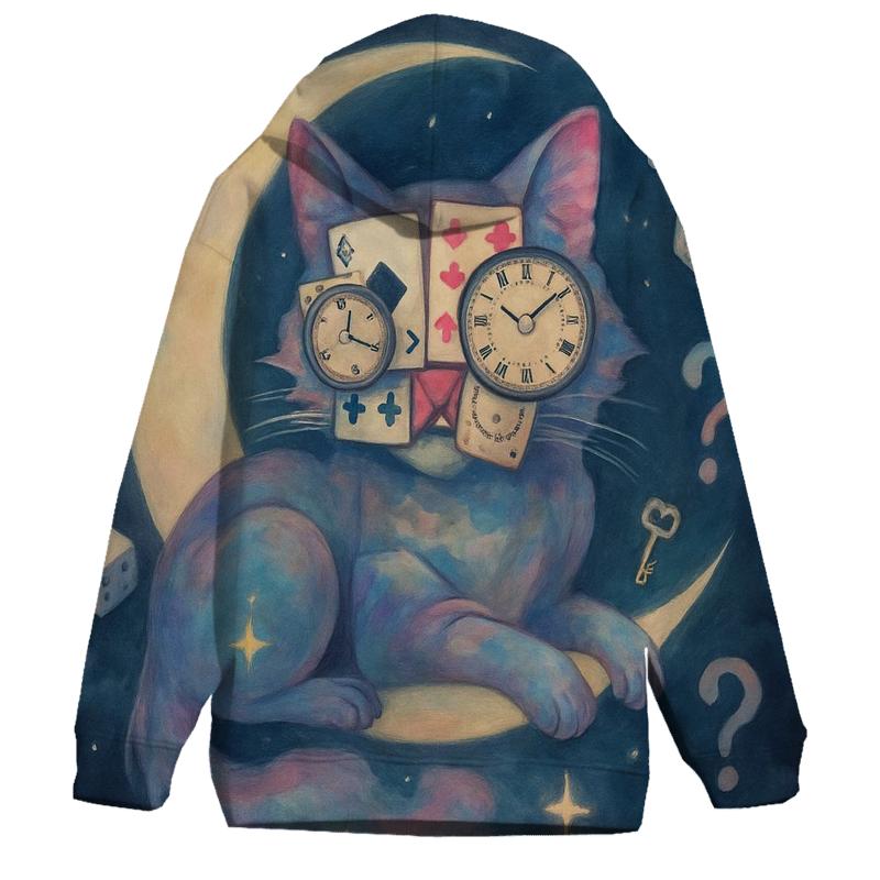 Shuffle Faced Mooncat heavyweight hoodies