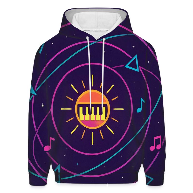 Synth Galaxy Overdrive pullover hoodies