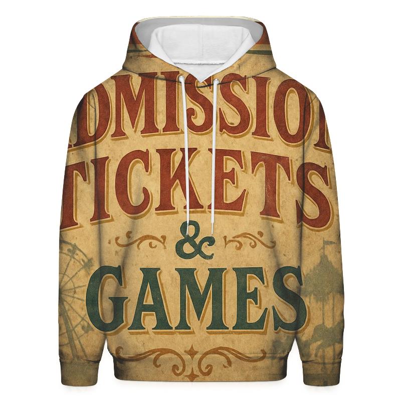 Faded Carnival Midway Ticket Banner hoodie trends