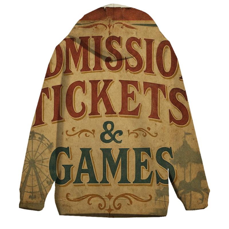 Faded Carnival Midway Ticket Banner hoodie trends