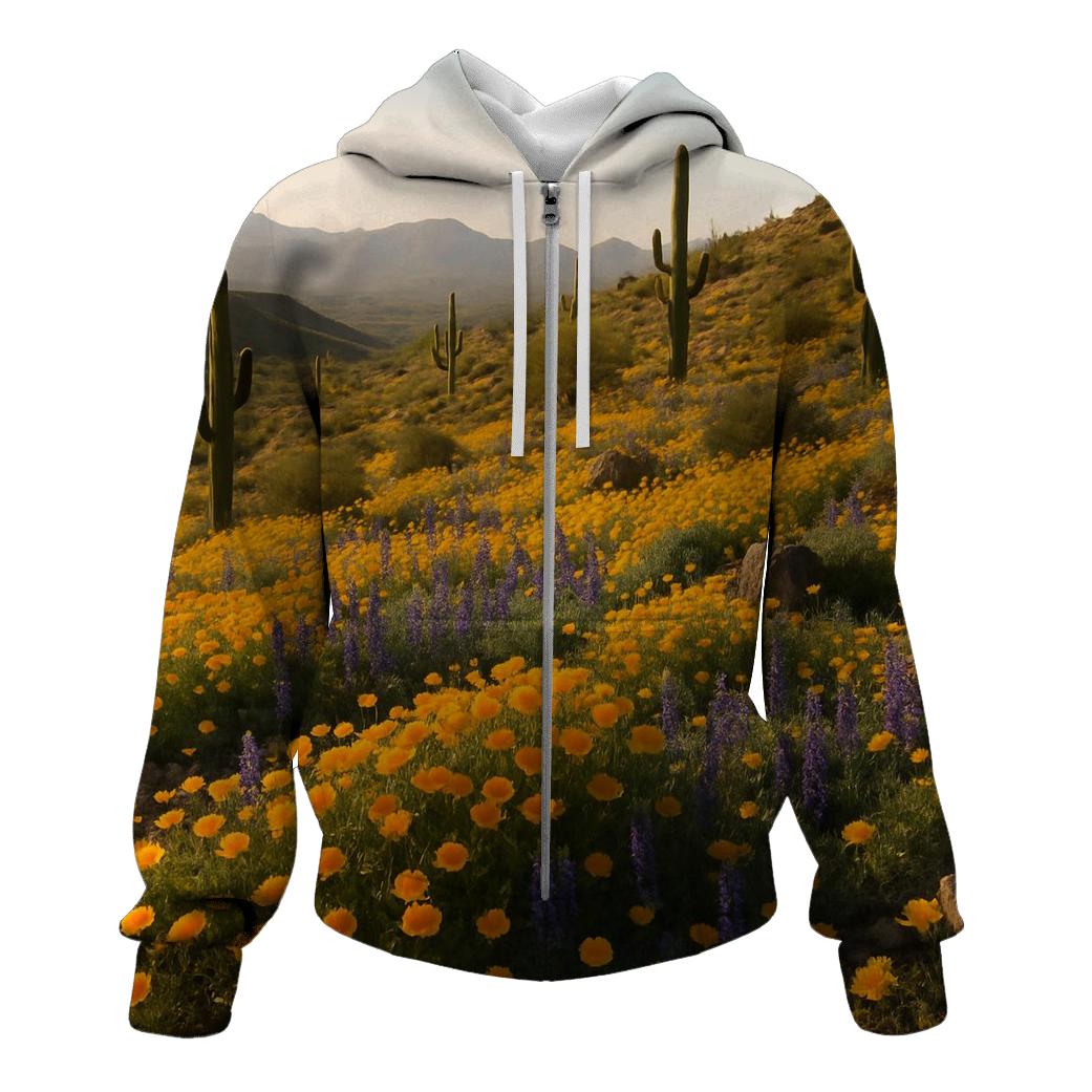 Desert Wildflowers After Rare Rain hoodie styles