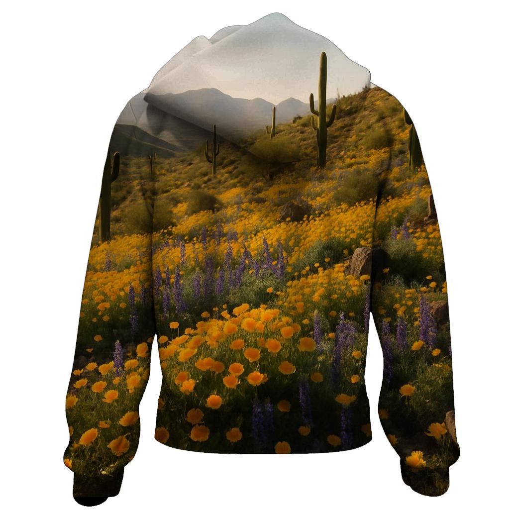 Desert Wildflowers After Rare Rain hoodie styles