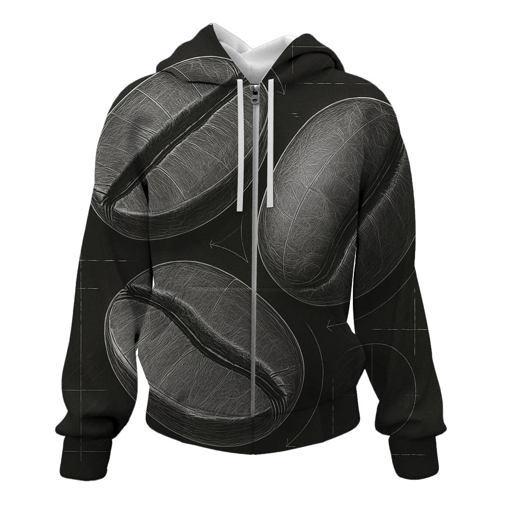 Charcoal Bean Blueprint heavyweight hoodies