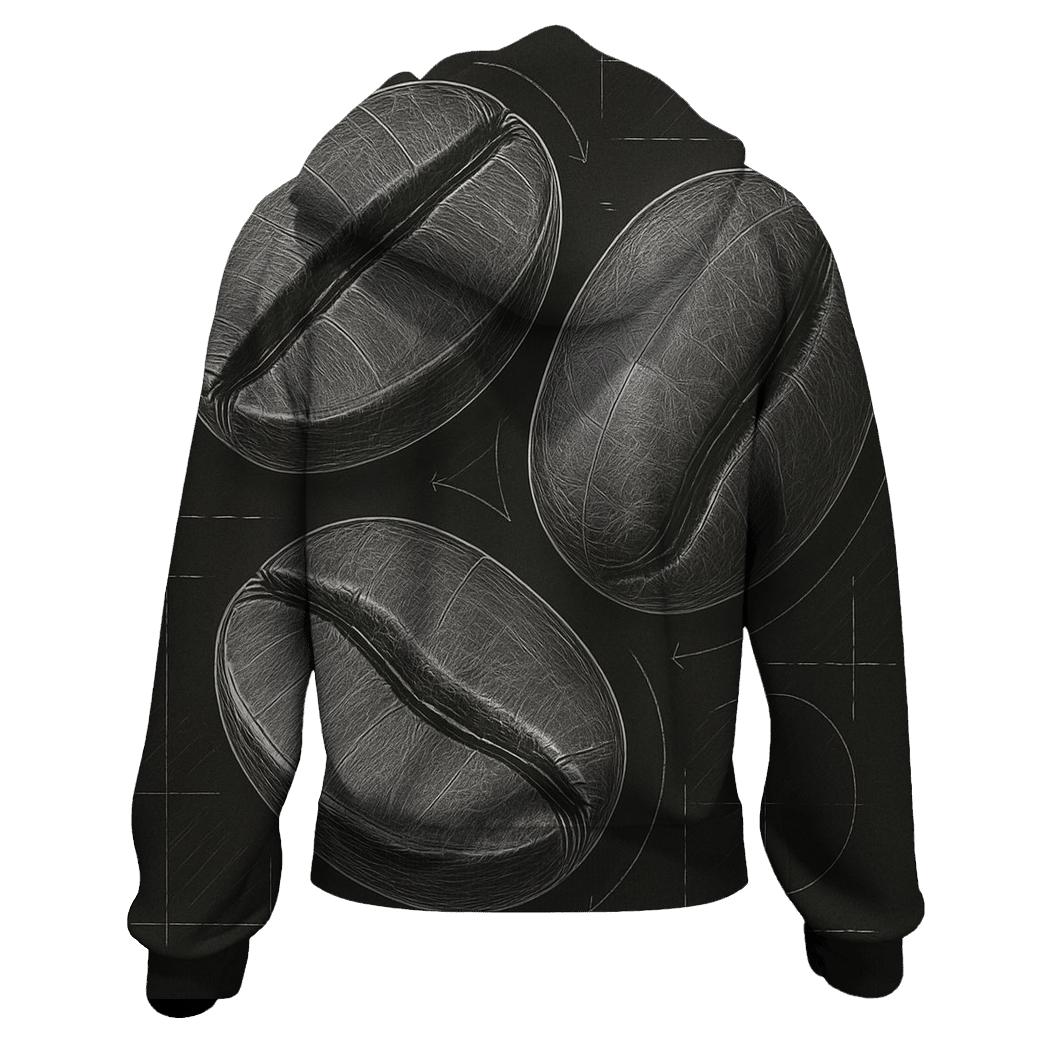 Charcoal Bean Blueprint heavyweight hoodies