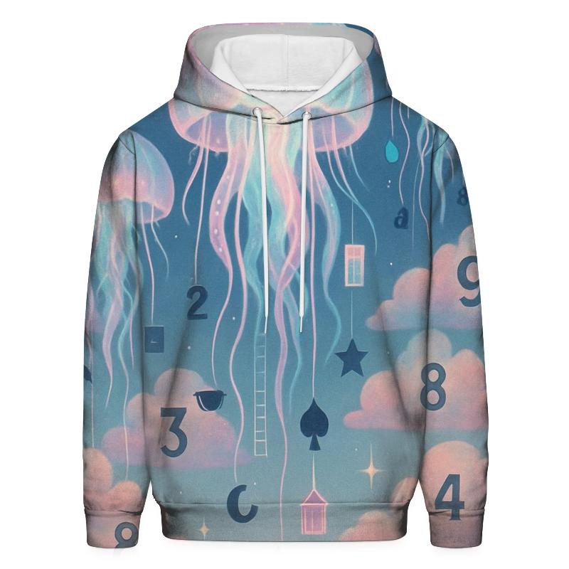 Jellyfish Lottery Clouds lightweight hoodies
