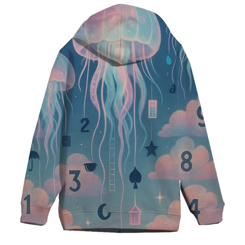 Jellyfish Lottery Clouds lightweight hoodies