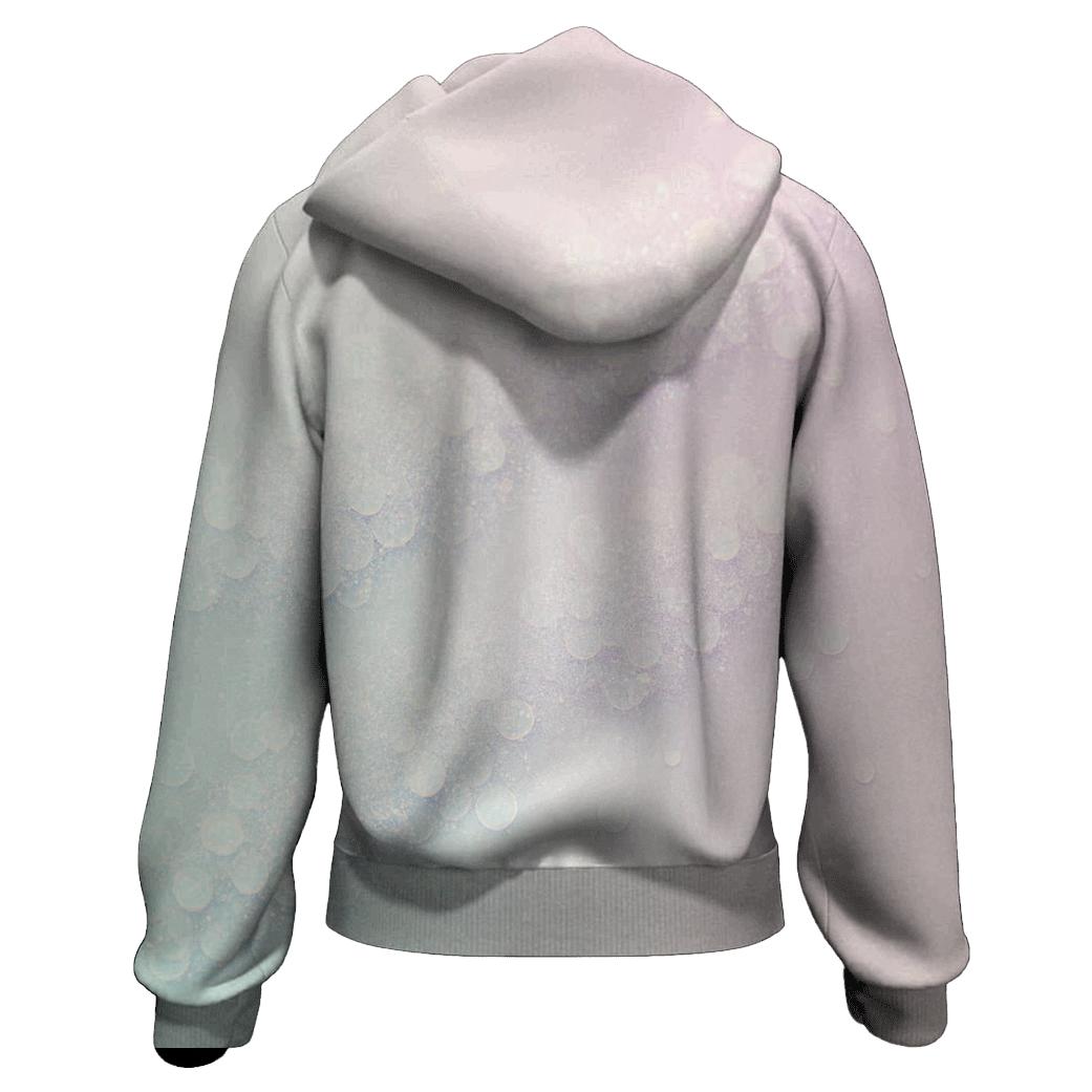 Opalescent Sequin Drift printed hoodies