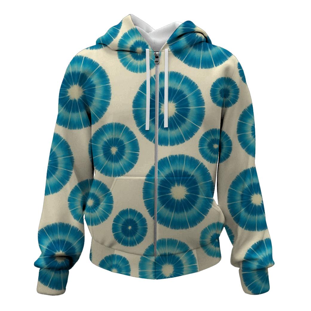 Aqua Navy Kumo Cluster Field custom hoodies