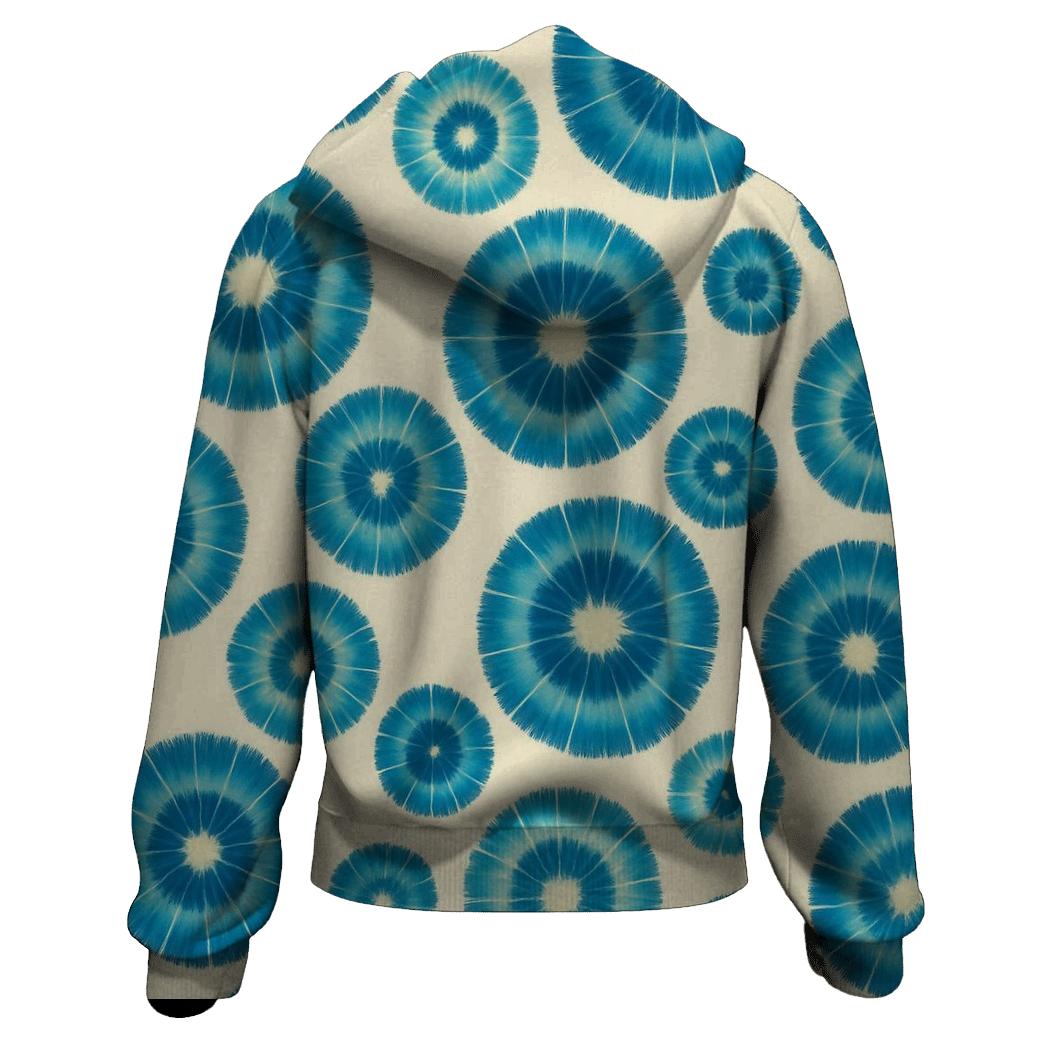 Aqua Navy Kumo Cluster Field custom hoodies