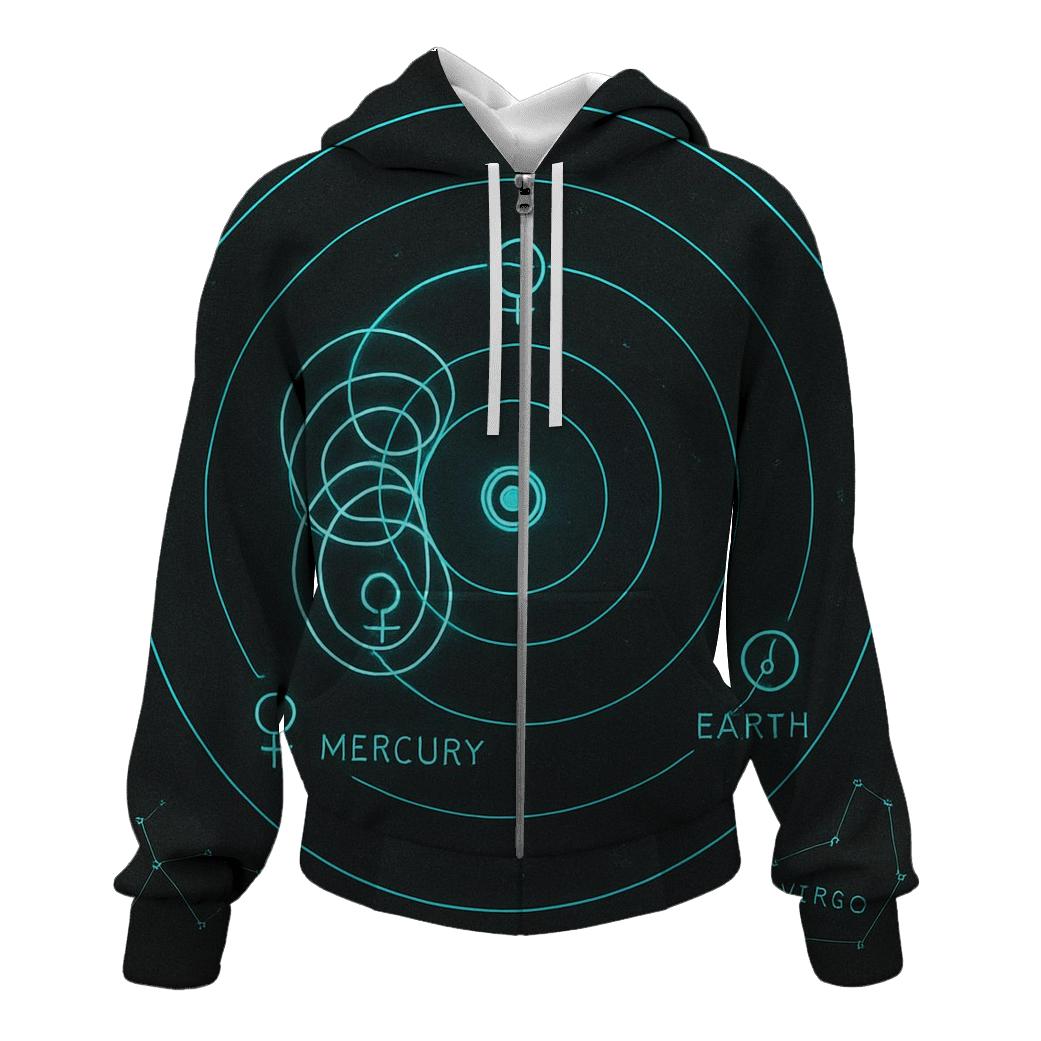 Retrograde Mercury Orbit Diagram designer hoodies