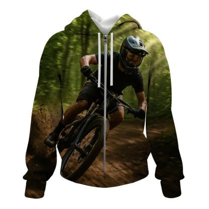 Mountain Biking Forest Rush pullover hoodies