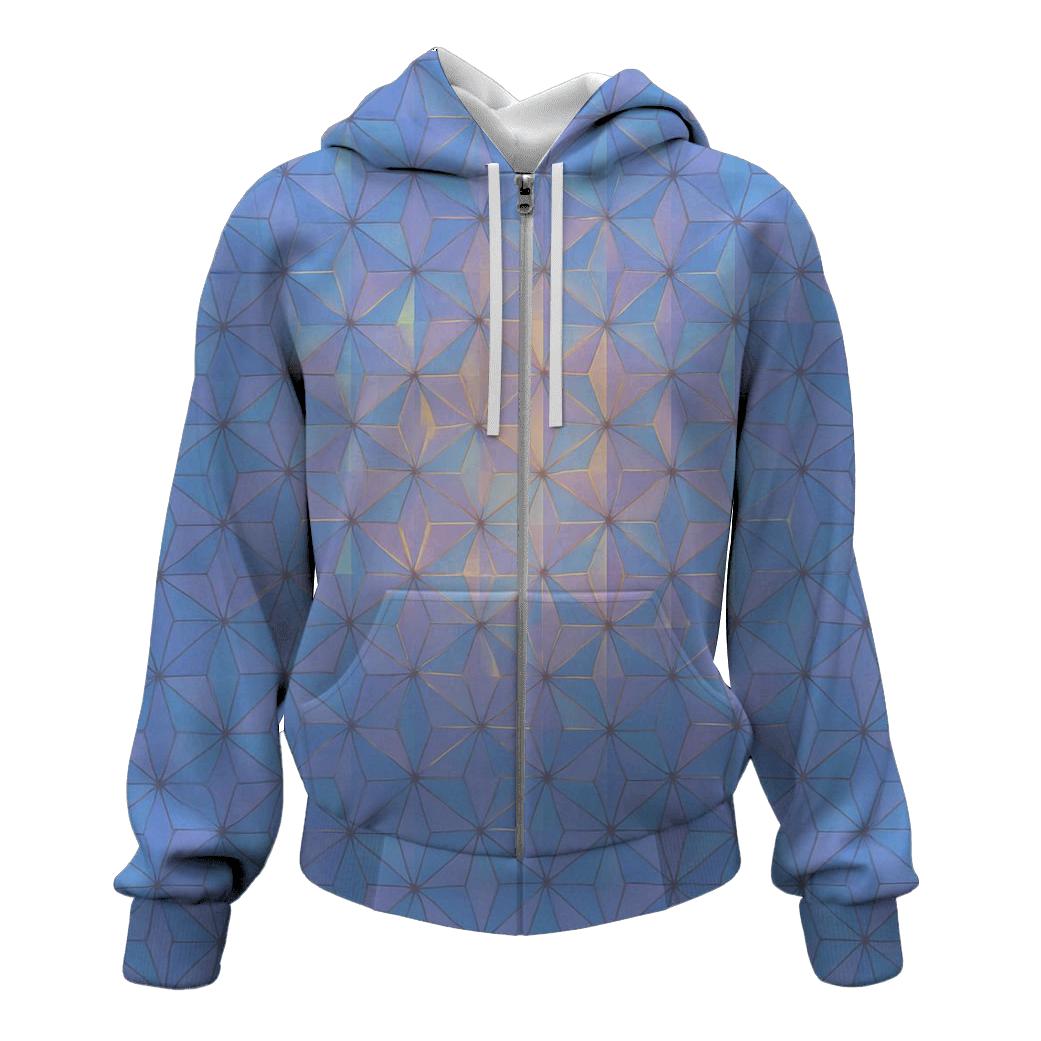 Holographic Star Mosaic hoodie trends