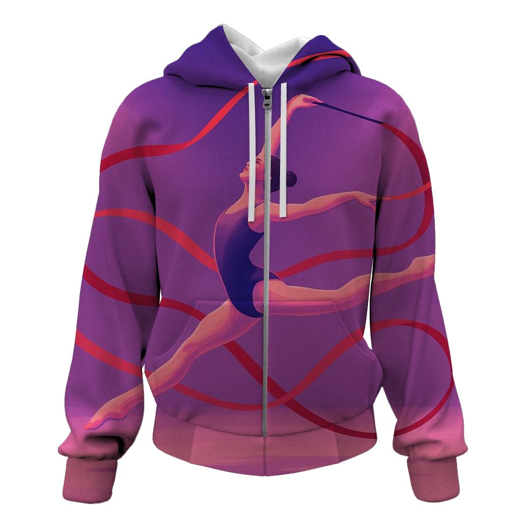 Artistic Gymnastics Ribbon Flow hoodie trends