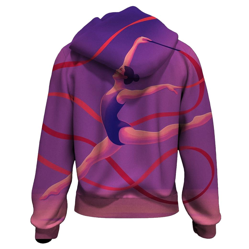 Artistic Gymnastics Ribbon Flow hoodie trends