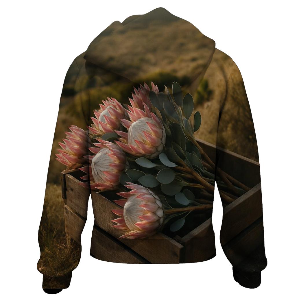 Protea Harvest In South African Hills lightweight hoodies