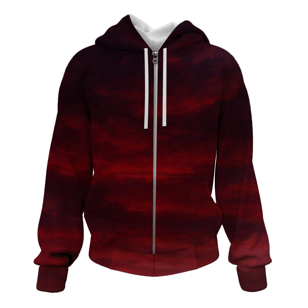 Crimson Cloud Veil hoodie designs