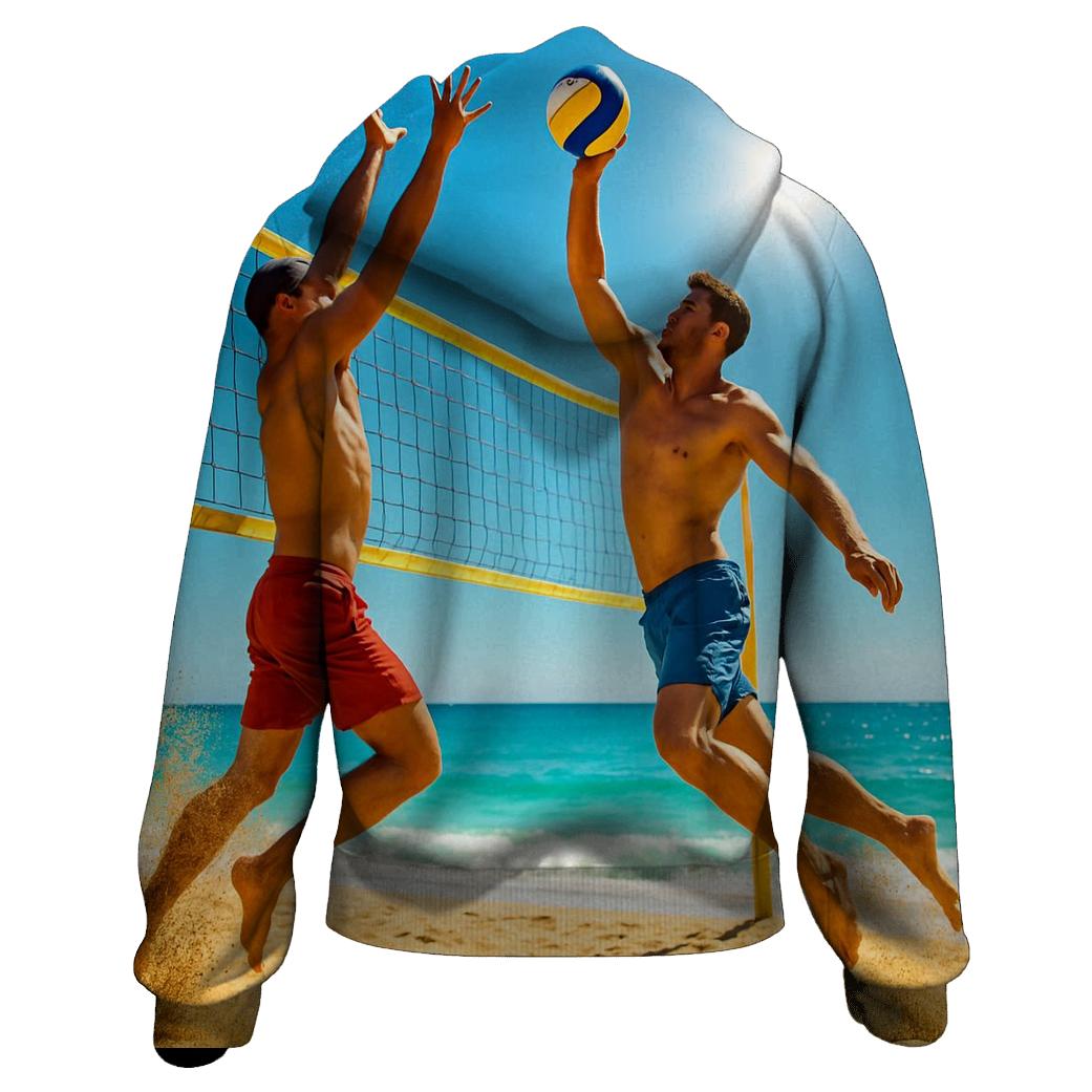 Beach Volleyball Golden Point graphic hoodies