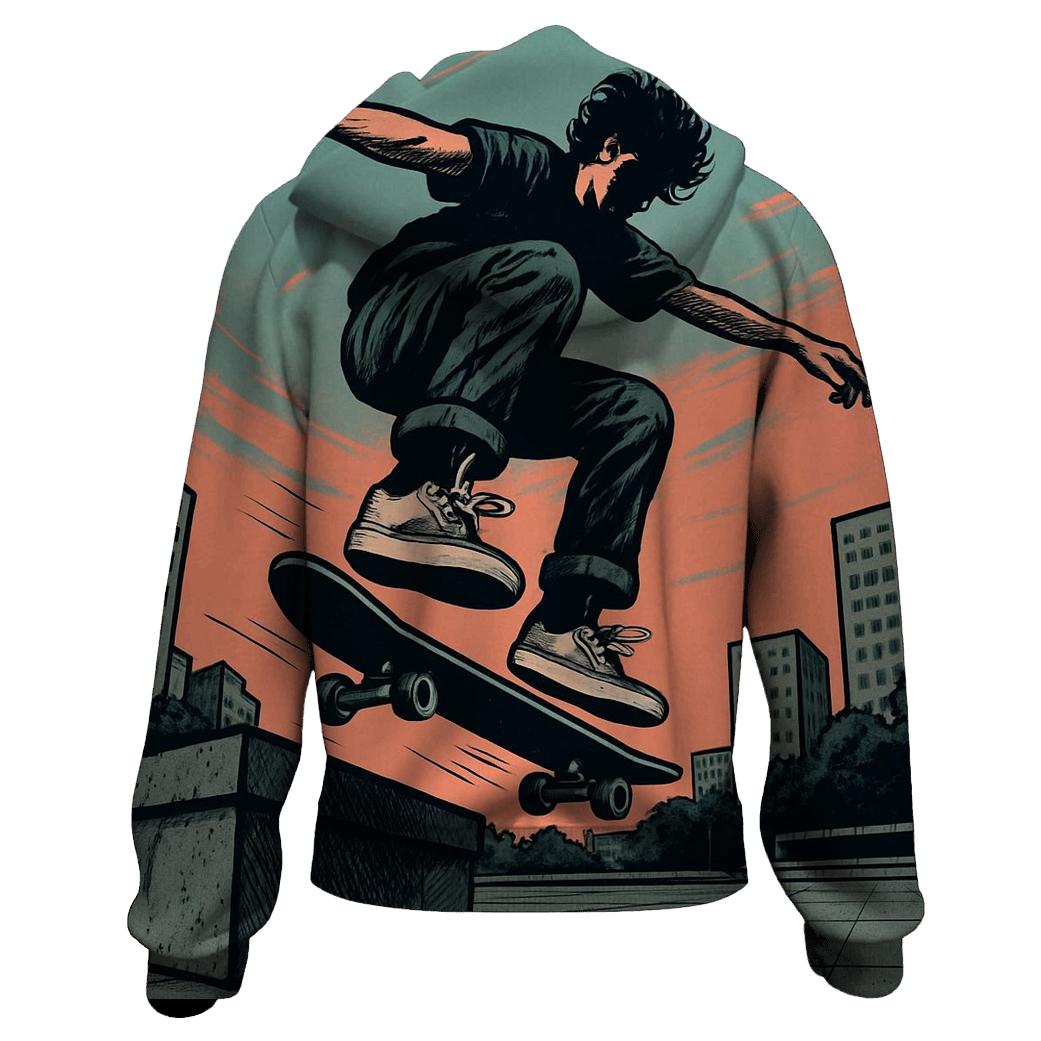 Street Skateboarding Concrete Flow graphic hoodies
