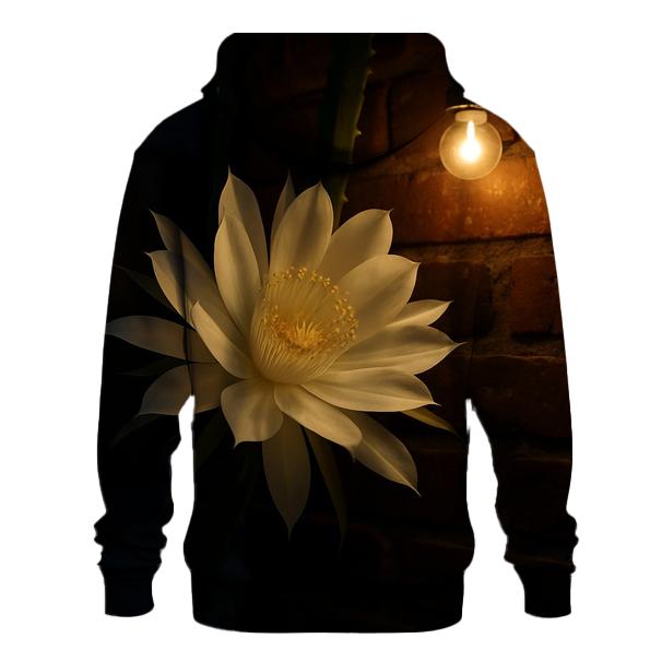 Night Blooming Cereus In Courtyard Glow hoodie designs