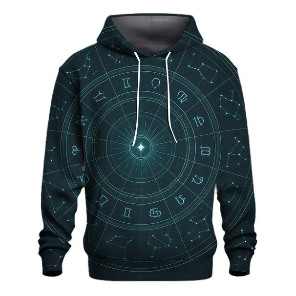 Arcane Zodiac Wheel Blueprint graphic hoodies