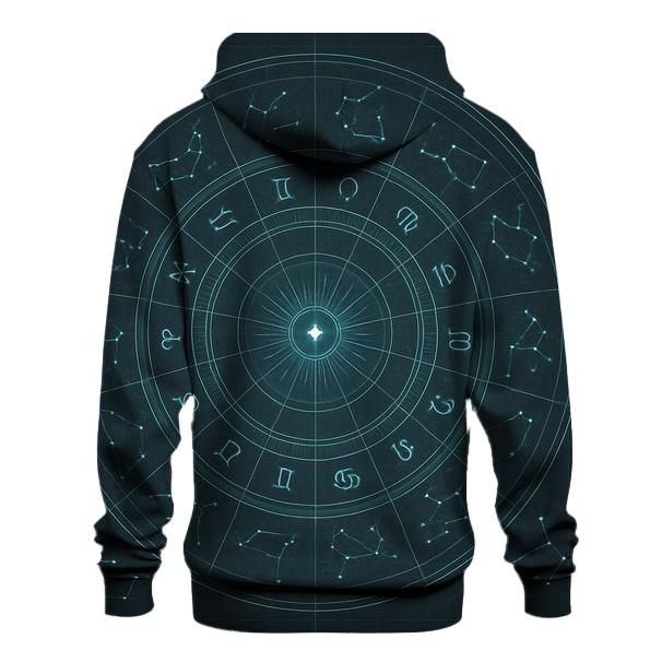Arcane Zodiac Wheel Blueprint graphic hoodies