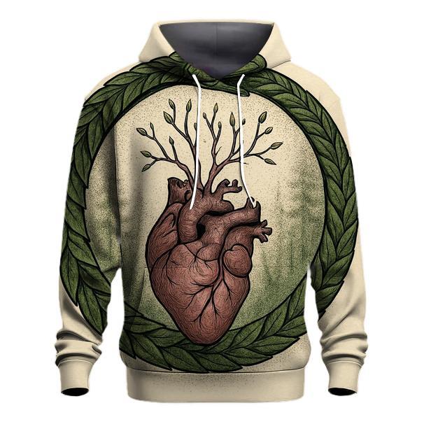 Forest Heart Ouroboros graphic hoodies
