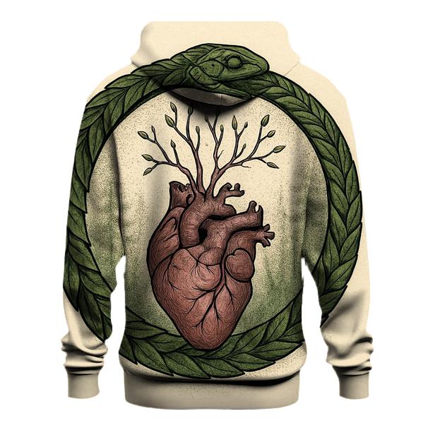 Forest Heart Ouroboros graphic hoodies
