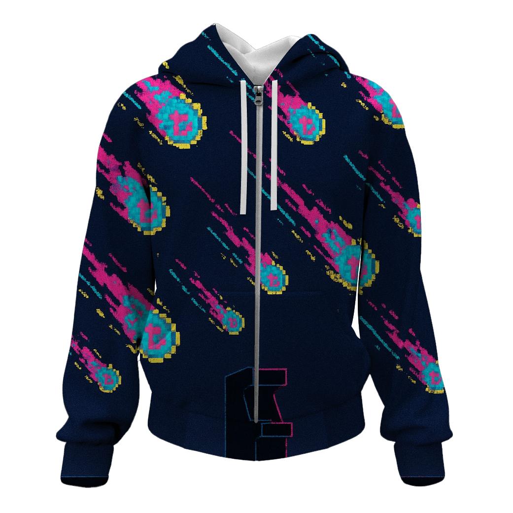 Arcade Meteor Showers embroidered hoodies