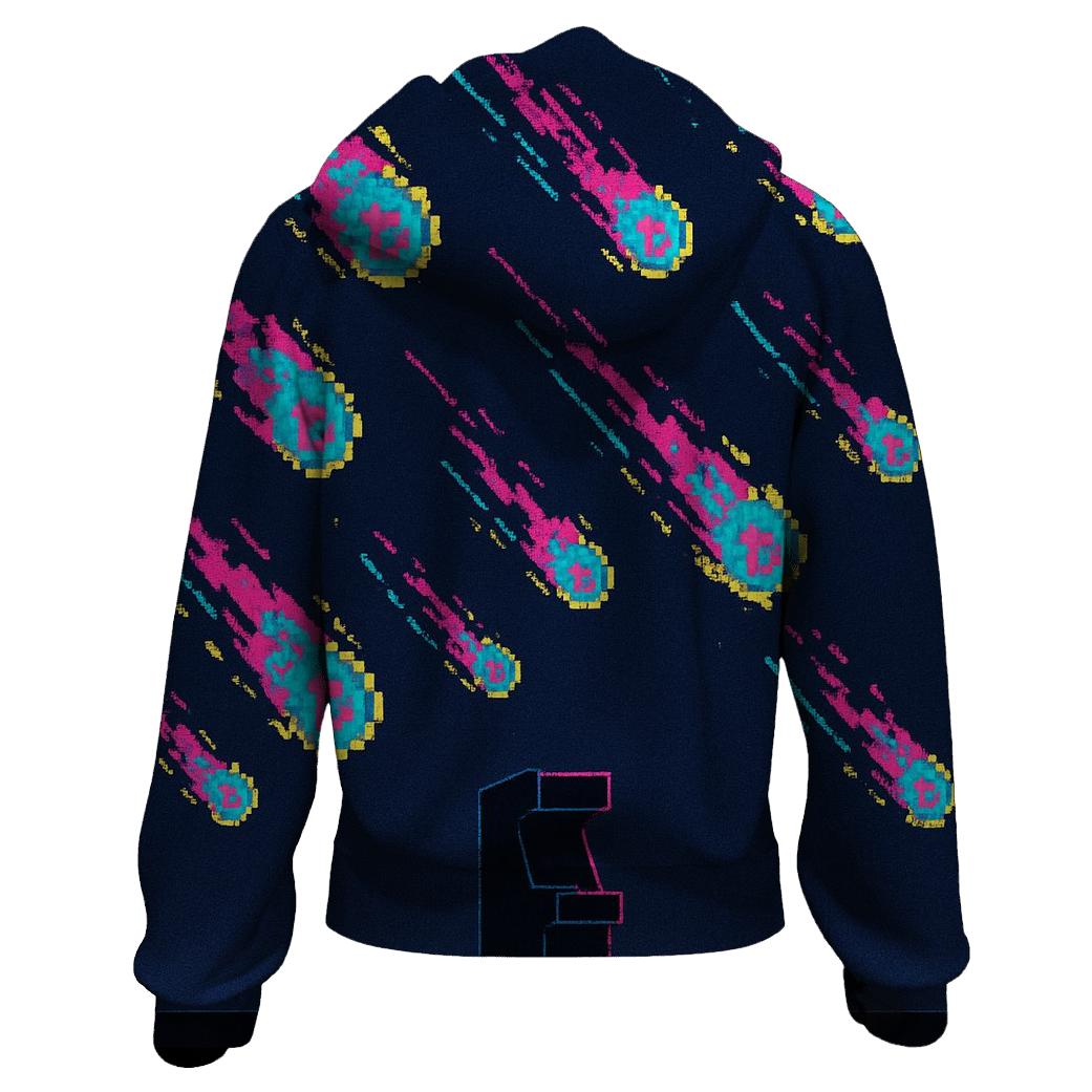 Arcade Meteor Showers embroidered hoodies