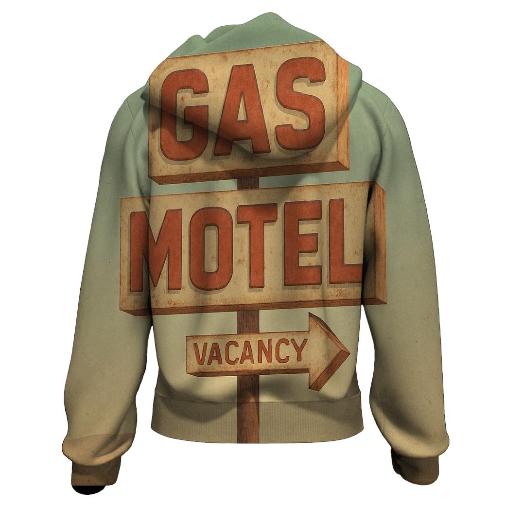 Vintage Roadside Gas Motel Signboard hoodies fashion