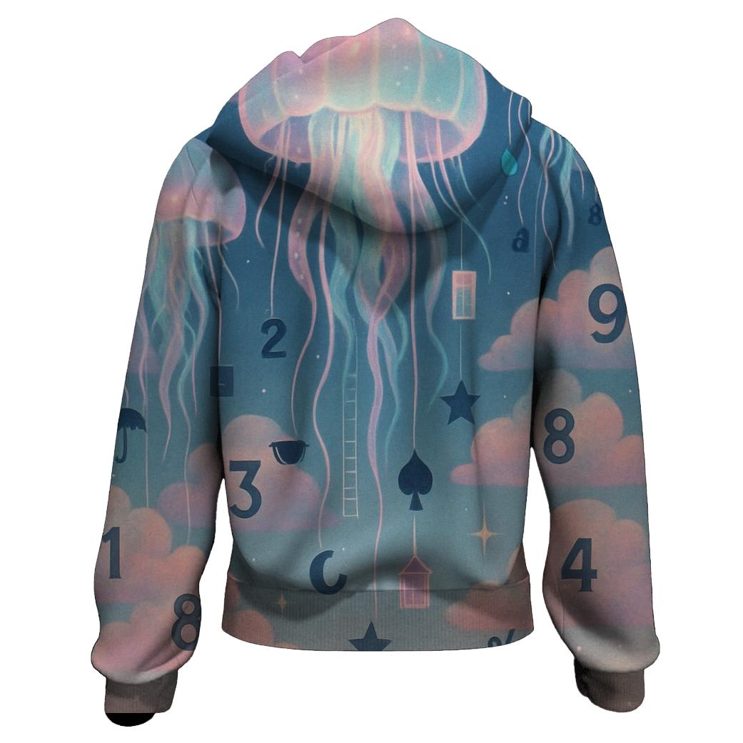 Jellyfish Lottery Clouds hoodies fashion
